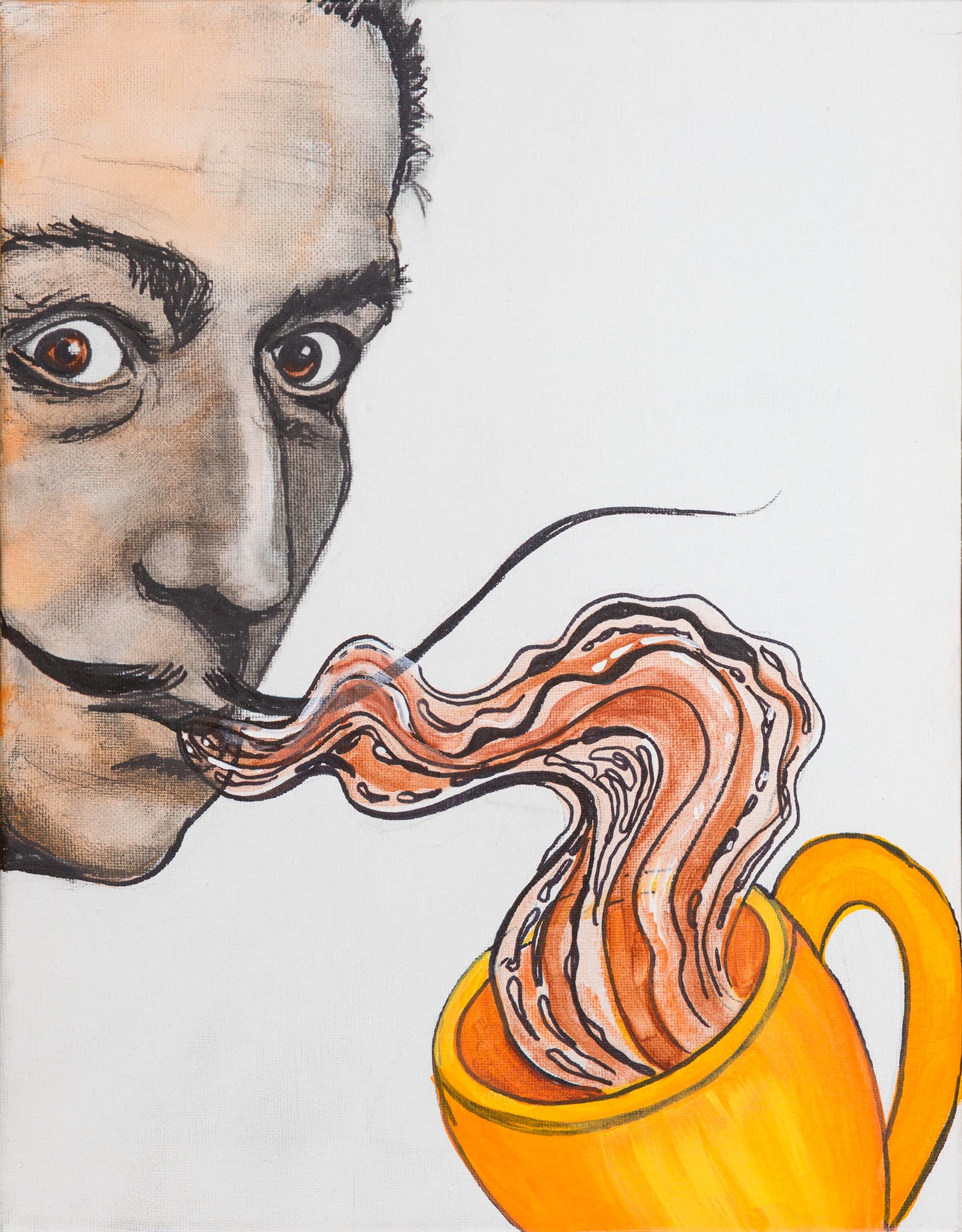 Dali Drinking Coffee — Kitty Mitchell