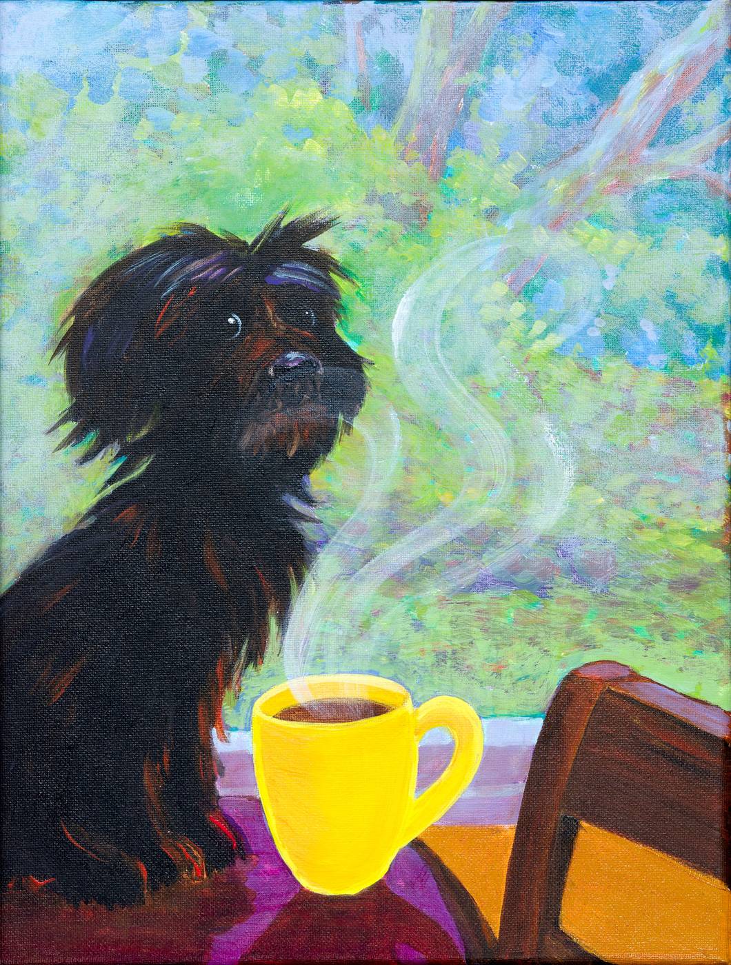 Lincoln Drinking Coffee — Kitty Mitchell