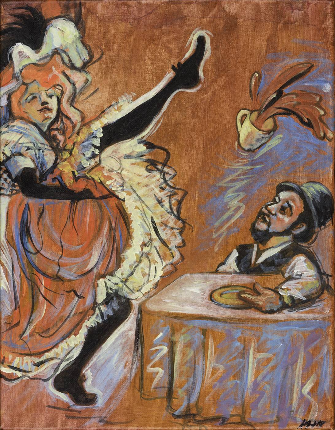 Toulouse Lautrec Drinking Coffee — Kitty Mitchell