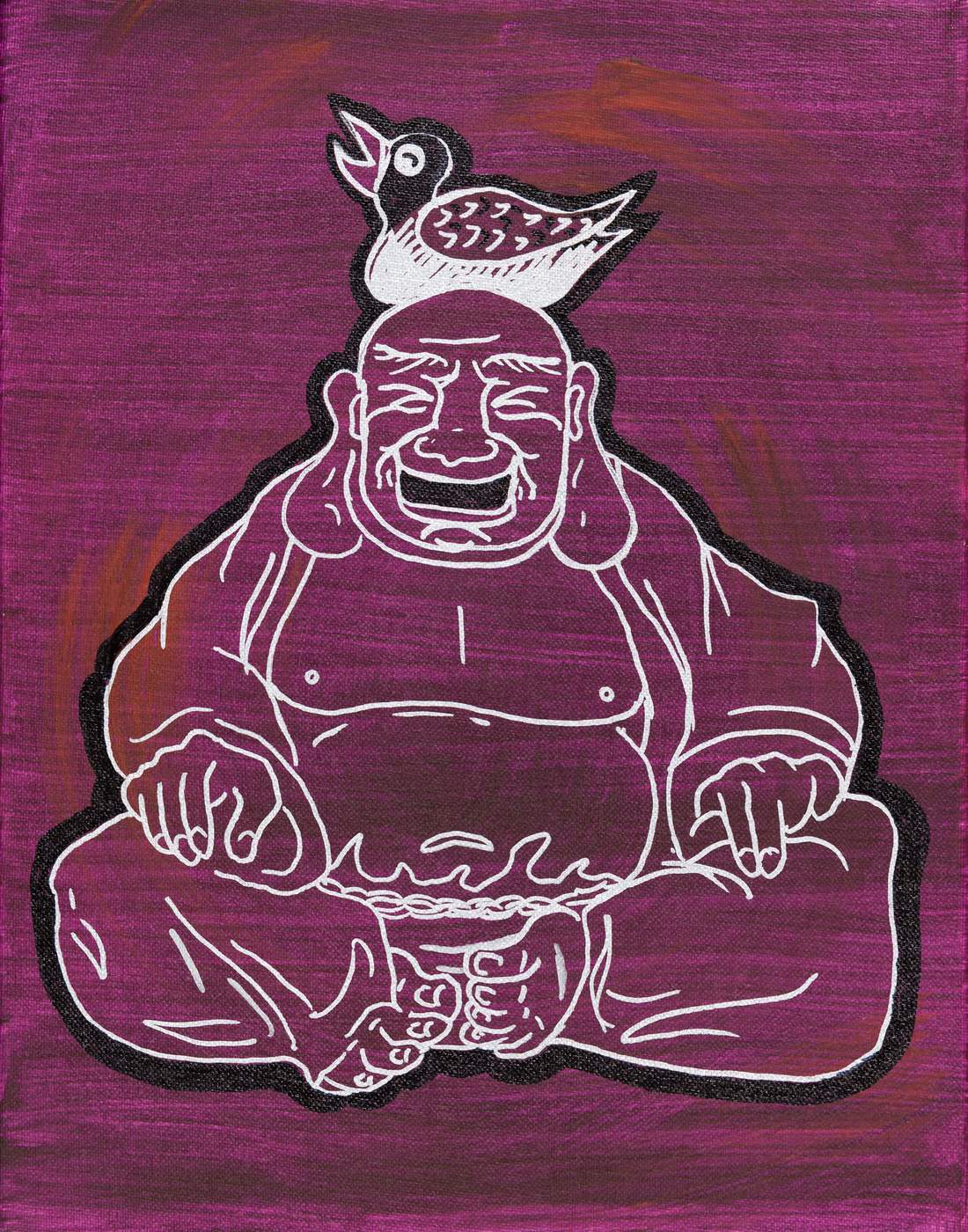 Buddha with Laughing Gull — Kitty Mitchell
