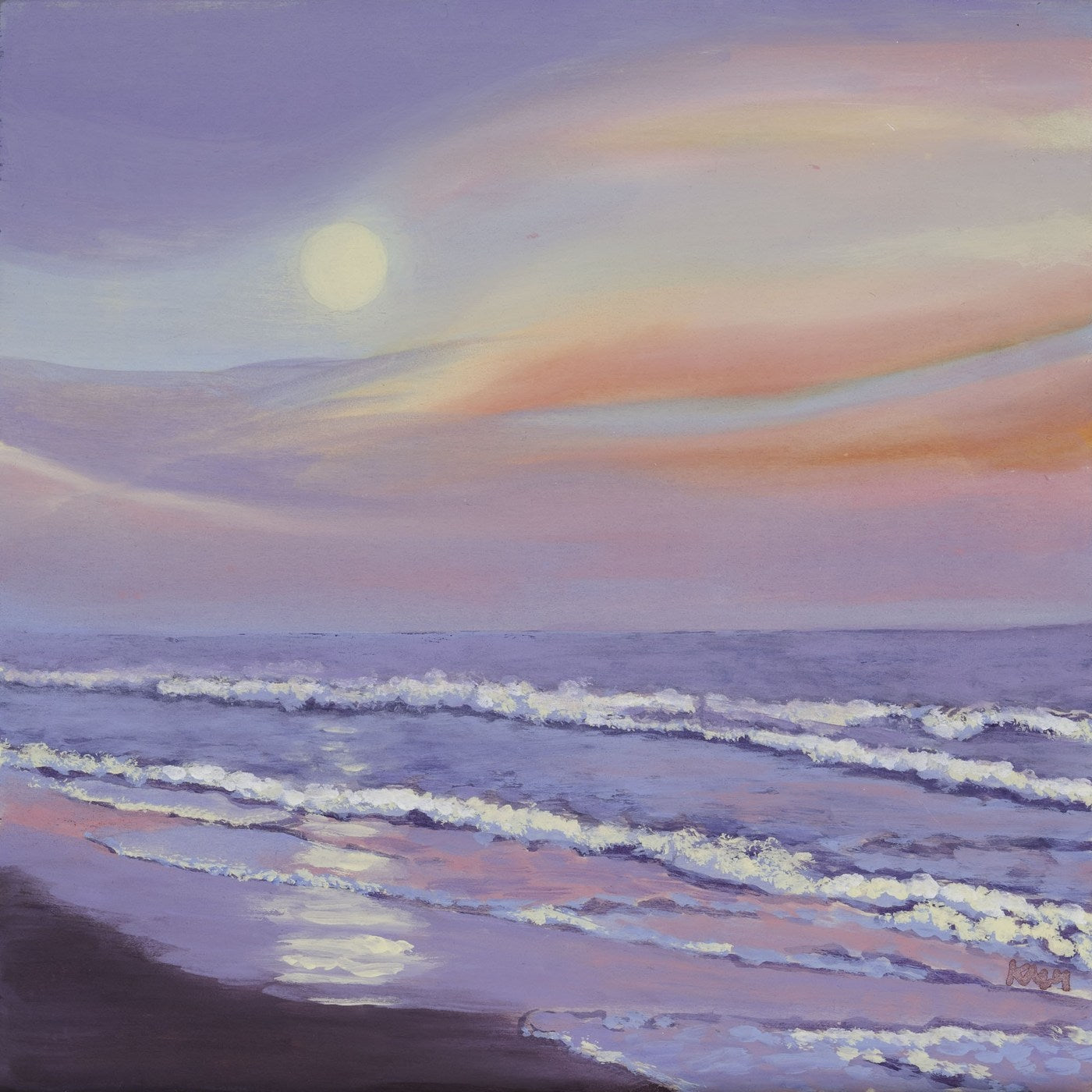 Moonrise at Sunset — Kitty Mitchell