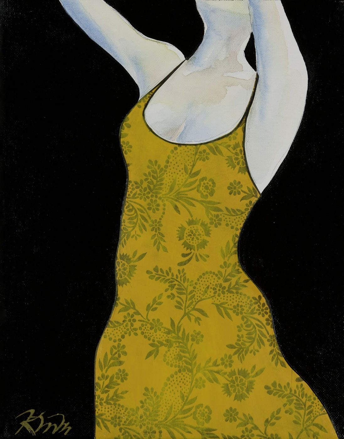 Patterned Yellow Dress — Kitty Mitchell