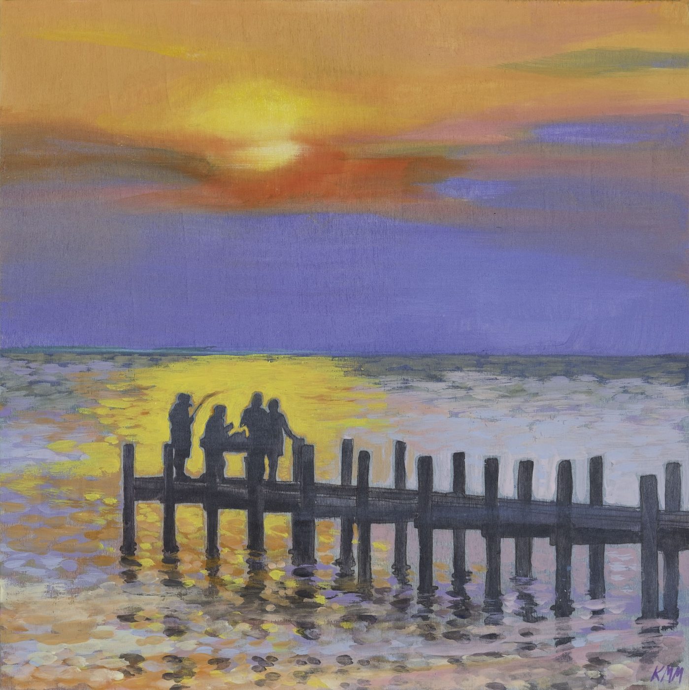 Sunset at the Dock — Kitty Mitchell
